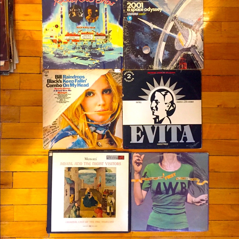 Assorted vinyl records